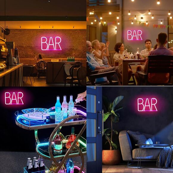 Neon Bar Signs For Home Bar, Led Party Wall , Man Cave NWT - Picture 3 of 3